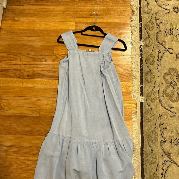 Ann Taylor Loft Light Blue Linen Dress Coverup - Picture 1 of 1